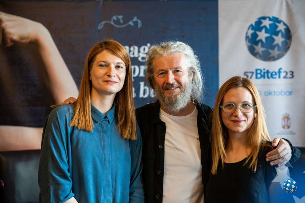 Team of selectors: Ksenija Đurović, Nikita Milivojević, and Tijana Grumić (Photo: Nenad Šugić)