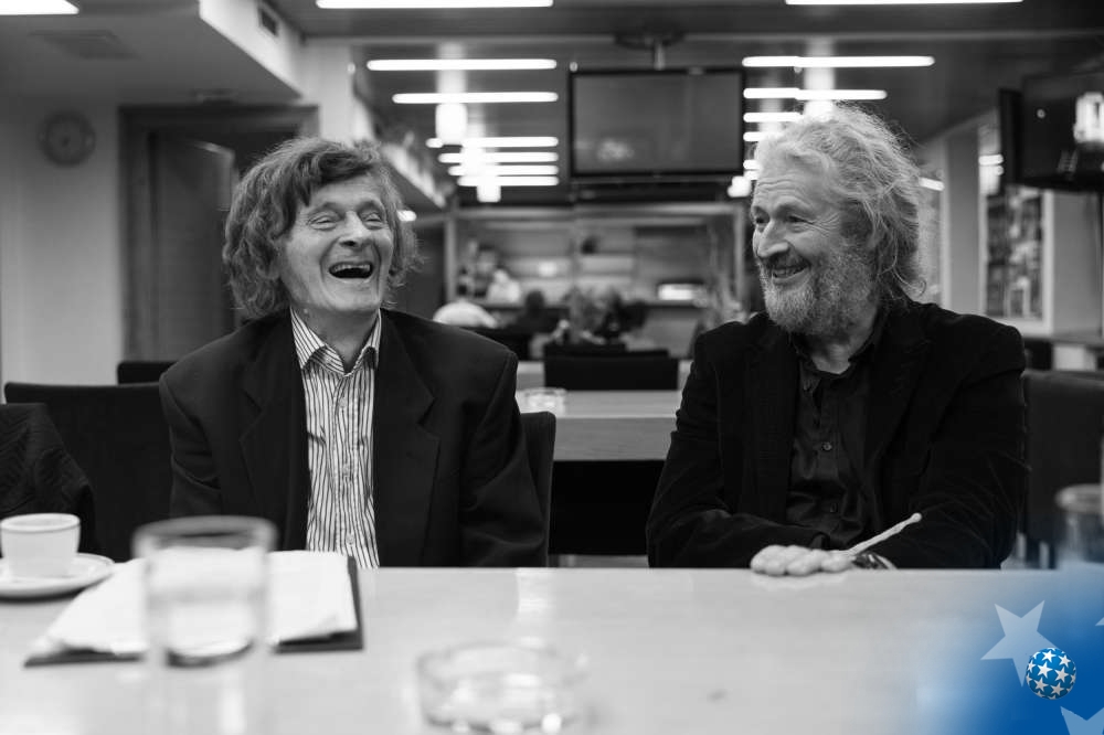 U Jugoslovenskom dramskom pozorištu pred otvaranje 57. Bitefa: Boro Drašković i Nikita Milivojević. Foto: Jakov Simović